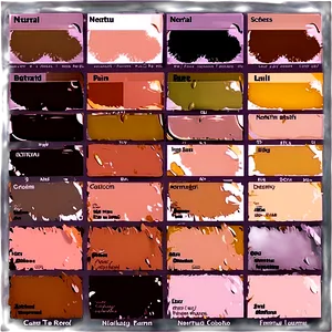 Neutral Paint Swatches Png Fwc72 PNG image