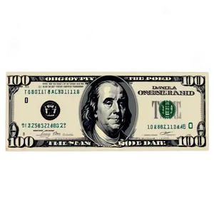 New 100 Dollar Bill Layout Png Jyn56 PNG image