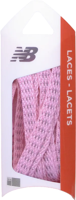 New Balance Pink Shoelaces Packaging PNG