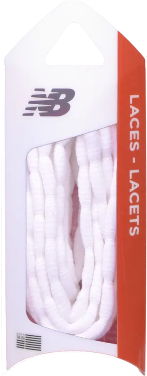 New Balance White Shoelaces Packaging PNG image