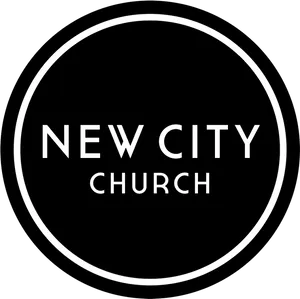 New City Church Logo Blackand White PNG image