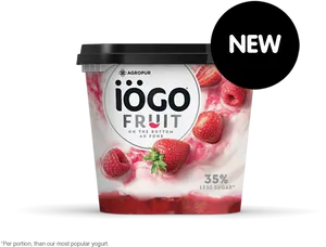 New Iogo Fruit Yogurt Packaging PNG