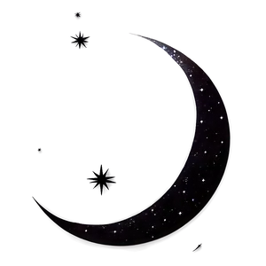 New Moon Silhouette Png 06252024 PNG image