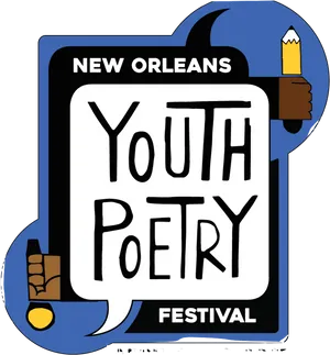 New Orleans Youth Poetry Festival Poster PNG image