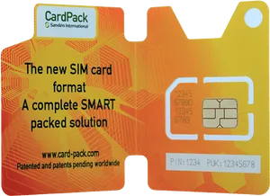 New S I M Card Design Card Pack PNG image