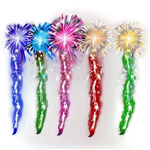 New Year 2024 Fireworks Show Png Bdc PNG image