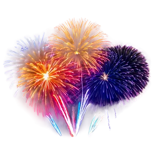 New Year 2024 Fireworks Show Png Eaf PNG image
