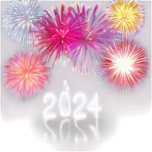 New Year 2024 Fireworks Show Png Ggl PNG image