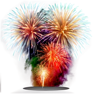 New Year 2024 Fireworks Show PNG Xqc83 PNG