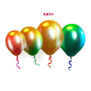 New Year Balloons Decoration Png 05212024 PNG image