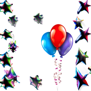 New Year Balloons Decoration Png Iwn PNG image