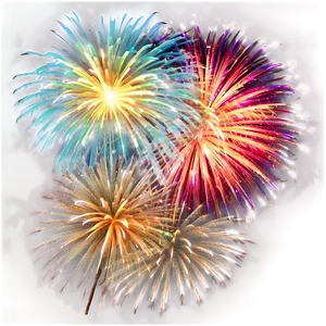 New Year Celebration Fireworks Png Myw PNG image