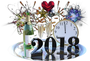New Year Celebration2018 PNG image