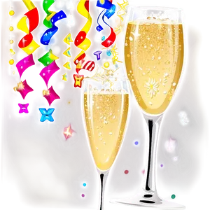 New Year Champagne Toast Png 05212024 PNG image