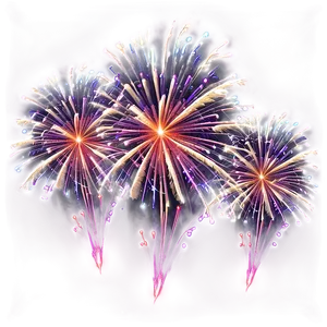 New Year Festive Fireworks Display PNG 10