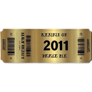 New Year Raffle Ticket PNG 17