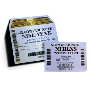 New Year Raffle Ticket PNG 44 PNG