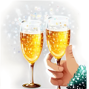 New Year's Eve Celebration Toast Png 05212024 PNG image