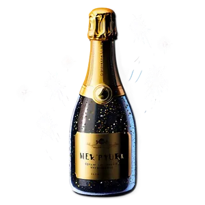 New Year's Eve Champagne Bottle Png 05212024 PNG image