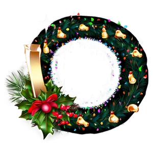 New Year's Eve Wreath Png 48 PNG image