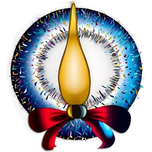 New Year's Eve Wreath Png Dof87 PNG image