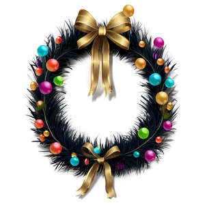 New Year's Eve Wreath Png Mui PNG image