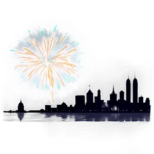 New Years Eve City Fireworks Png 05212024 PNG image