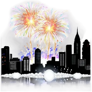 New Years Eve City Fireworks Png 89 PNG image