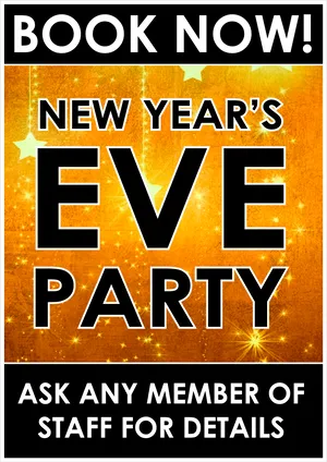 New Years Eve Party Advertisement PNG image