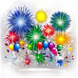 New Years Fireworks PNG Vat
