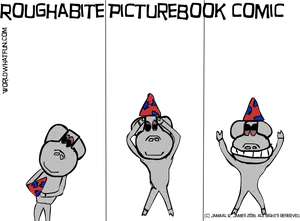 New Years Hat Comic Characters PNG image