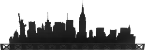 New_ York_ City_ Silhouette_ Skyline PNG image