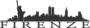 New_ York_ City_ Silhouette_with_ Firenze_ Text