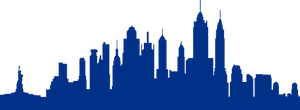 New York City Skyline Silhouette PNG image