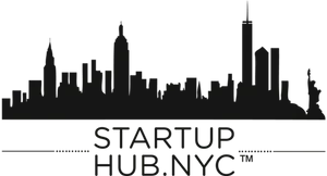 New York City Skyline Silhouette Startup Hub PNG image