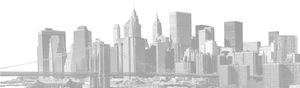 New York City Skylineand Brooklyn Bridge PNG image