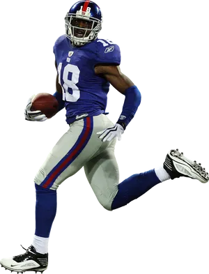 New York Football Player In Action PNG image