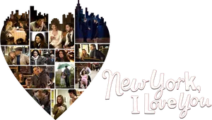 New York I Love You Movie Collage PNG image