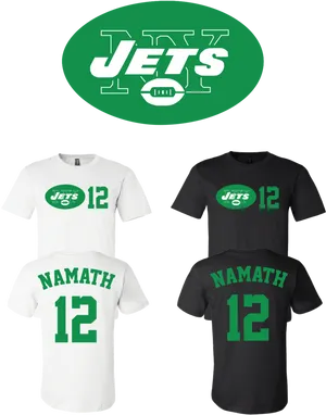 New York Jets Namath12 T Shirts PNG image