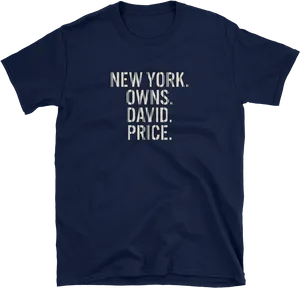 New York Owns David Price T Shirt PNG image