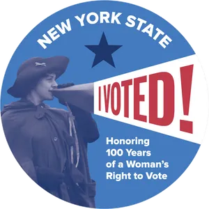 New York State Womens Suffrage Centennial Sticker PNG