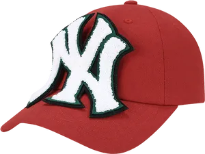 New York Yankees Logo Red Cap PNG image