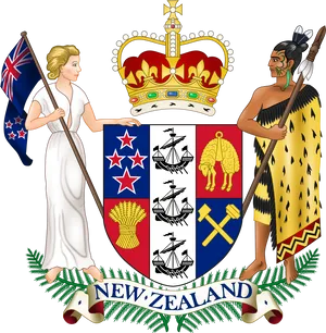 New Zealand Coatof Arms PNG image