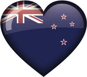 New Zealand Flag Heart PNG image