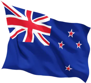 New Zealand Flag Waving PNG image