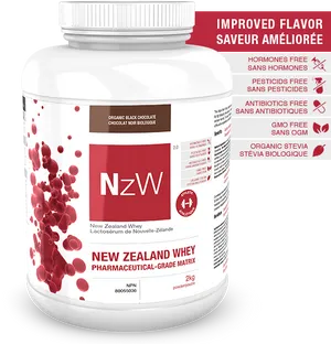 New Zealand Whey Protein Powder Container PNG image