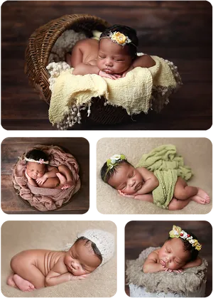 Newborn_ Baby_ Photo_ Collage PNG image