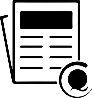 News Article Icon Graphic PNG