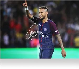 Neymar Celebrating Victory P S G PNG image