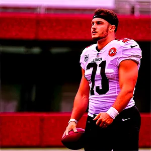 Nick Bosa Sideline Focus Png Qnt36 PNG image